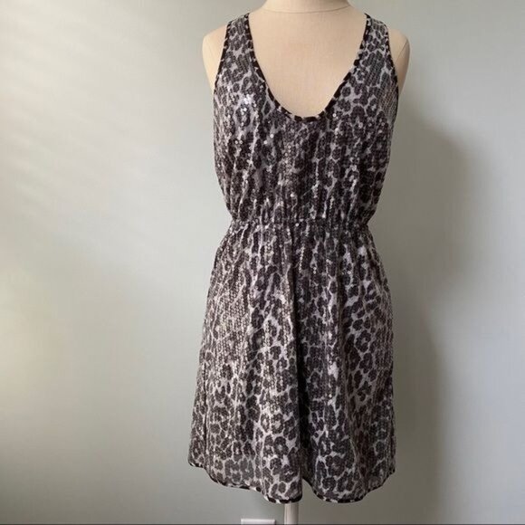 Rodarte Snow Leopard Sequin Dress - Picture 1 of 13